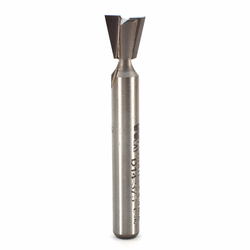 D14-375 Dovetail Router Bit 14 Degree 1/4" SH 3/8" D x 3/8" C x 2" OL